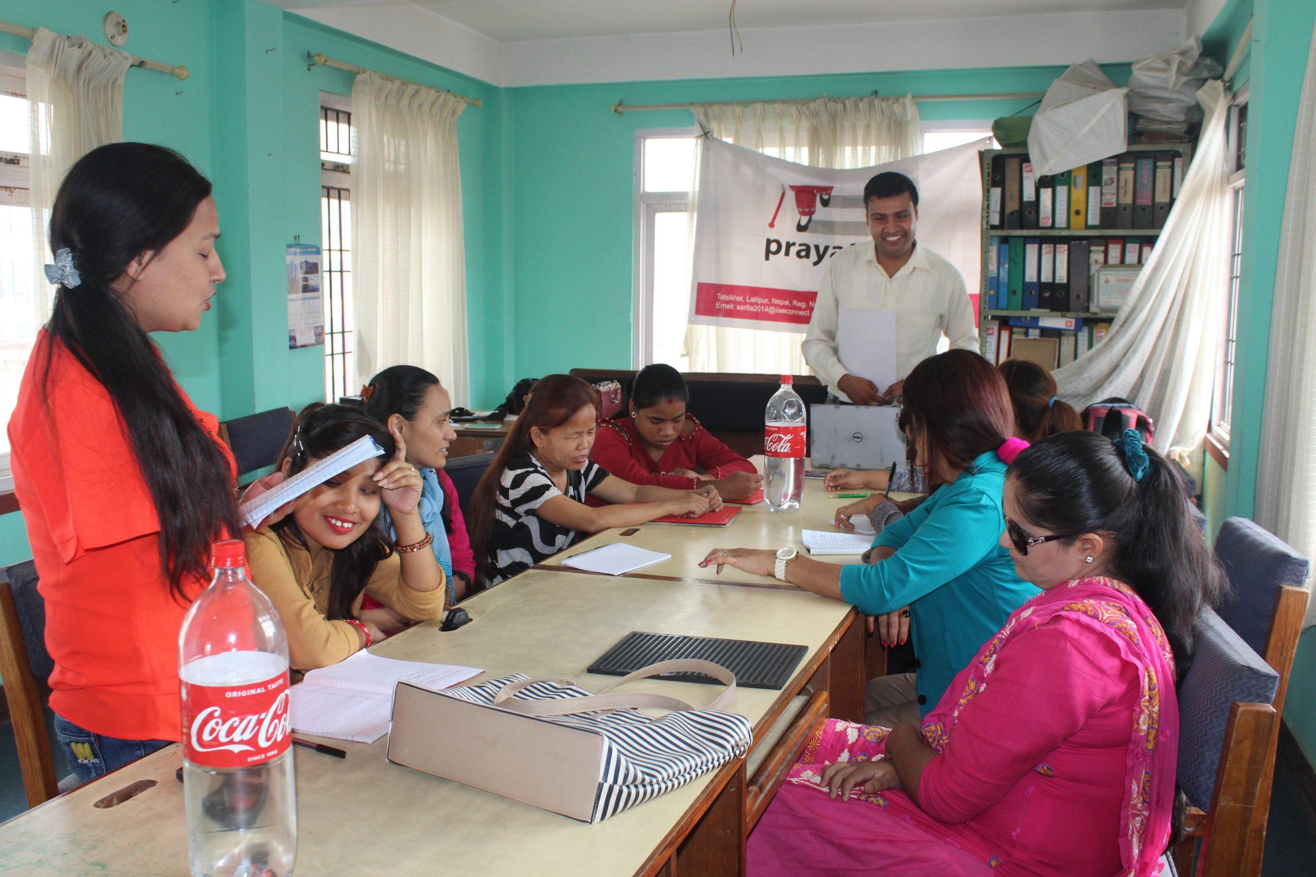 Prayatna Nepal team and participants