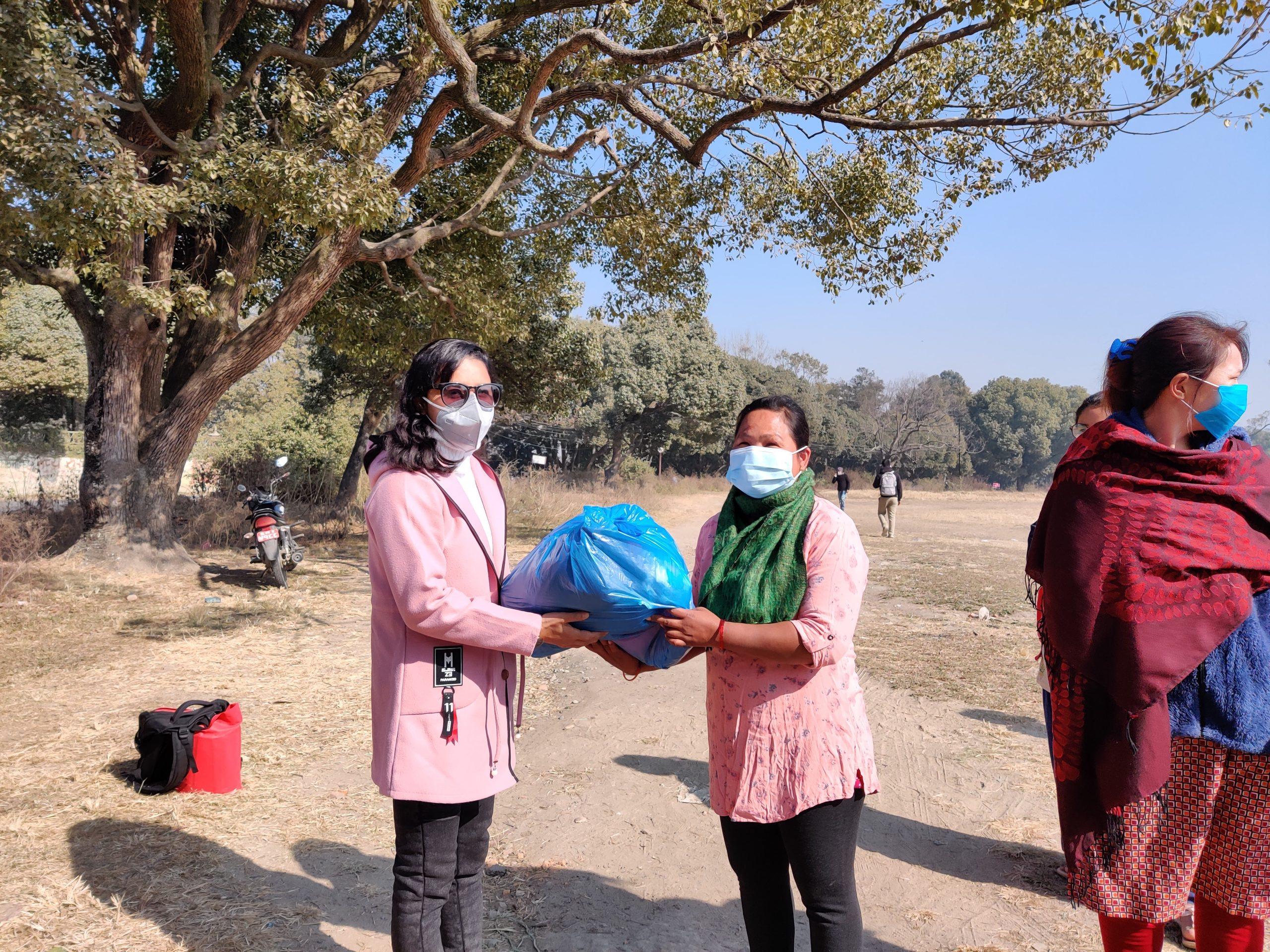 Distribution of woolen clothes to the needy families of people with disabilities