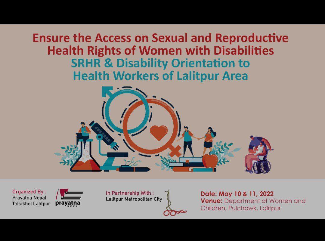 SRHR and Disability Orientation to Health workers -May 10&11 2022
