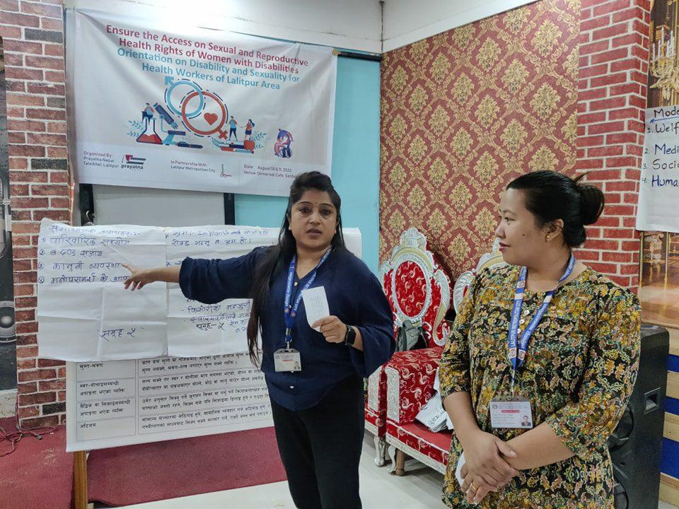 Disability and Sexuality Orientation for Health Workers of Lalitpur Metropolitan City