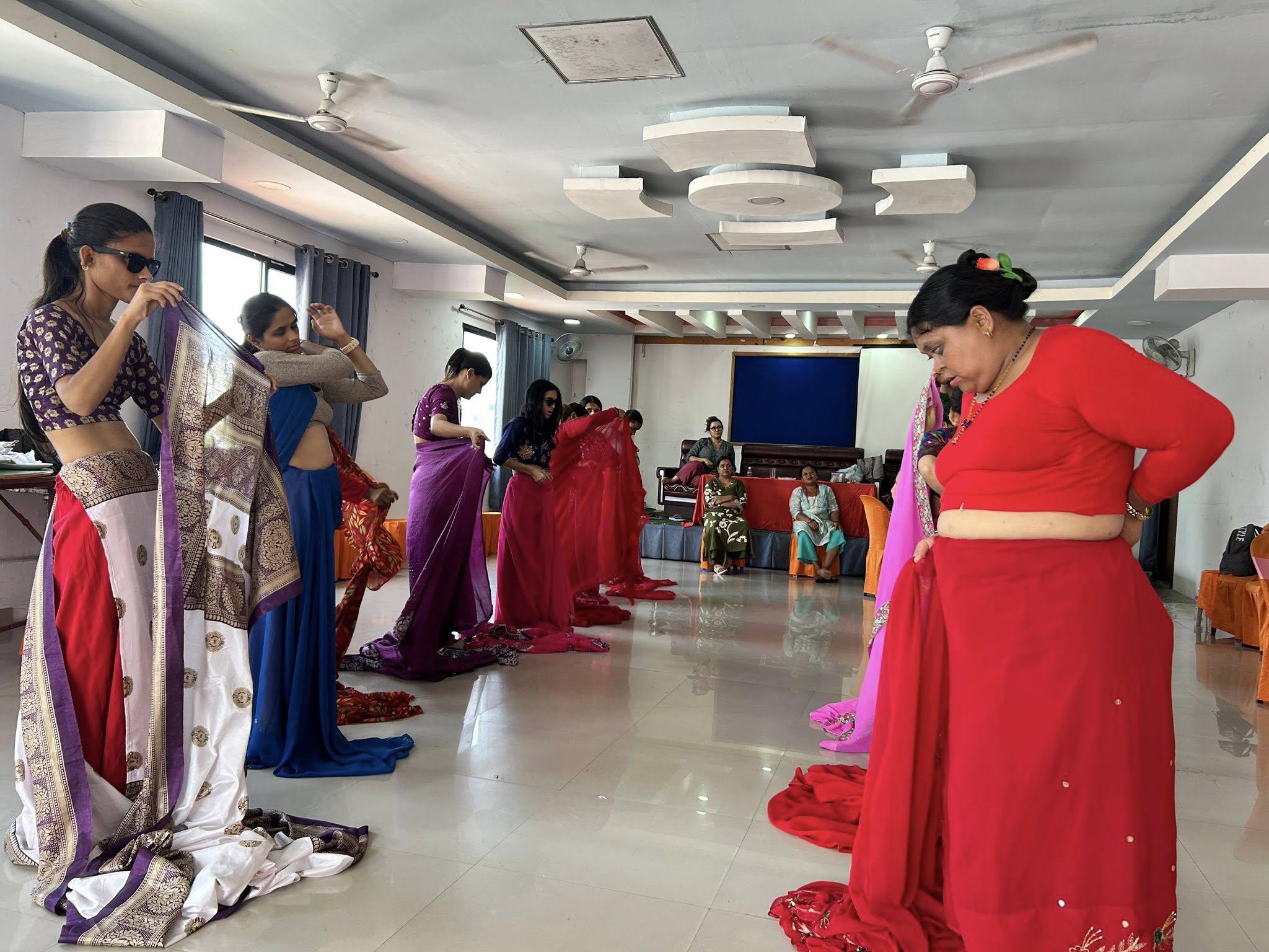 Personality development training for blind and visually impaired girls and women